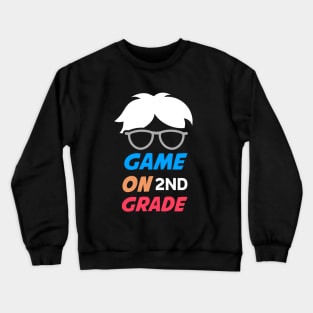 ame on grade 2ND shirt- Back To School-Video Game2nd Grade Level Video Game Crewneck Sweatshirt